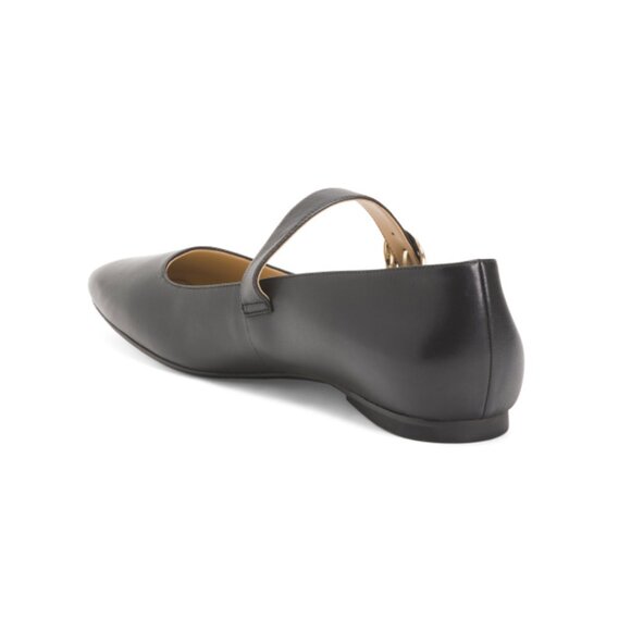 27 EDIT NATURALIZER Black Leather Carter Mary Jane Flats - Picture 2 of 2
